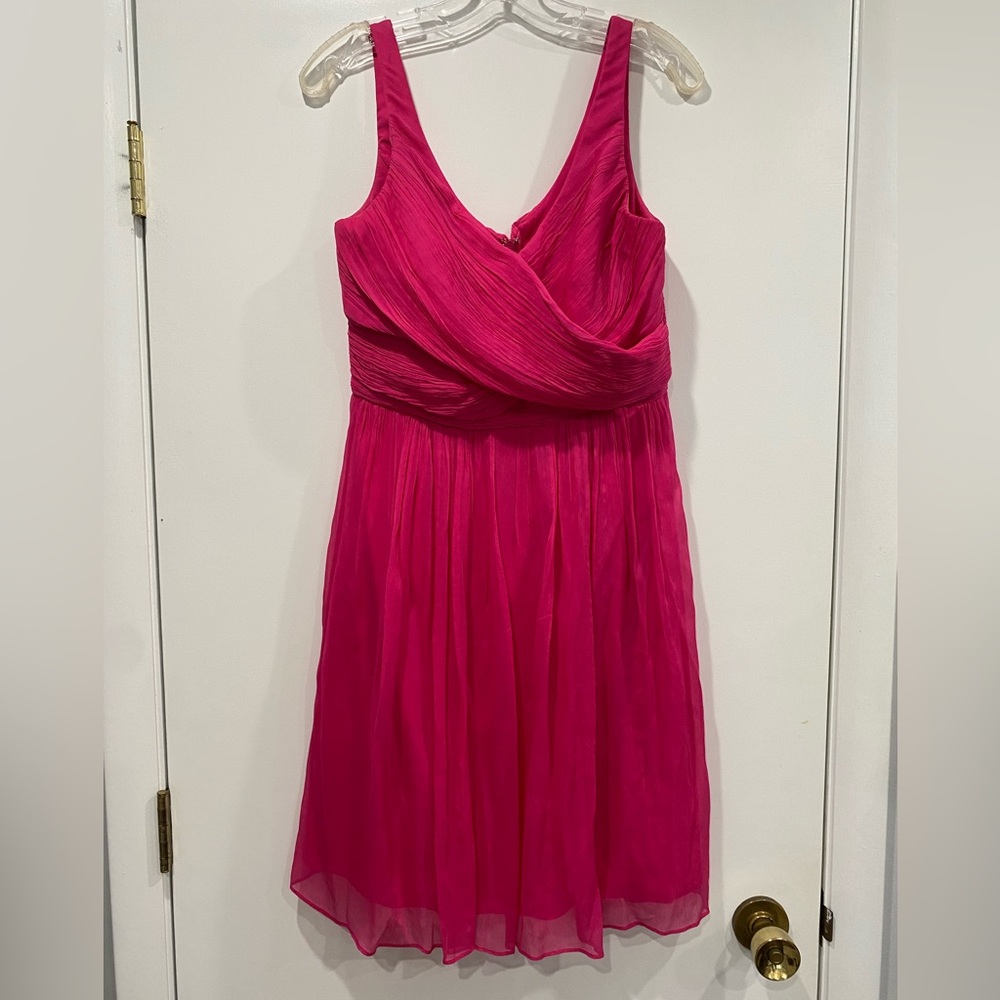 J. Crew Heidi Elegant Pink Sleeveless Bridesmaids Dress
